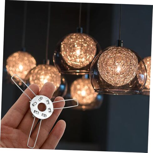 Balacoo Metal Lampshade Spring Clip 24pcs مجموعة لمصابيح الكرة الزجاجية من الخيزران الراتان تعزيز النداء البصري in Kuwait
