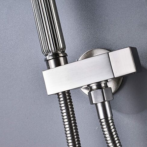 Handheld Bidet Sprayer for Toilet with Single Cold Water, Wall Mounted Bathroom Cloth Diaper Sprayer Set Brass Toilet Bidet Sprayer Kit for Pet Bathing, Personal Hygiene,Brushed Nickel(Brushed Nickel) in Saudi Arabia