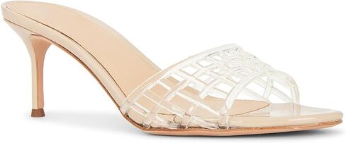 High Heel Sandals for Women Open Pointed Toe Mesh Mules Sandals Beach Summer Dress Stiletto Shoes in Kuwait