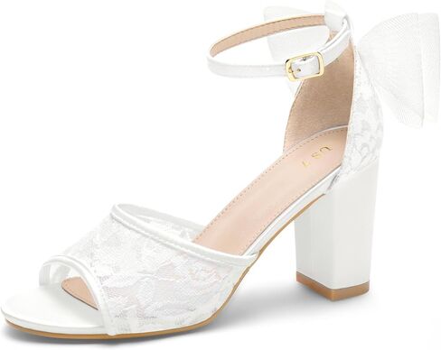 Perphy Lace Open Open Toe Bow Clok Clock Clok Cloy Sandals for Women in Kuwait