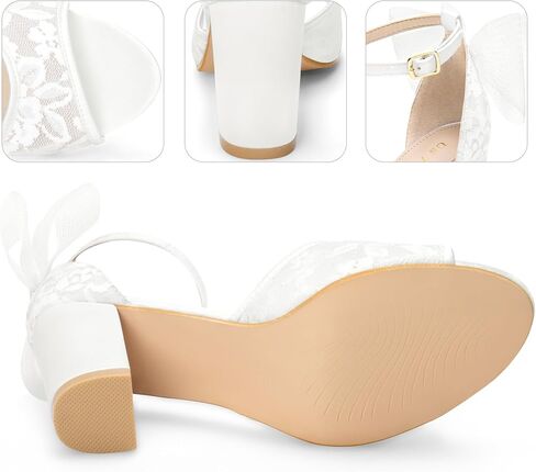Perphy Lace Open Open Toe Bow Clok Clock Clok Cloy Sandals for Women in Kuwait
