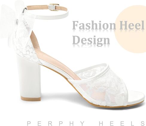 Perphy Lace Open Open Toe Bow Clok Clock Clok Cloy Sandals for Women in Kuwait