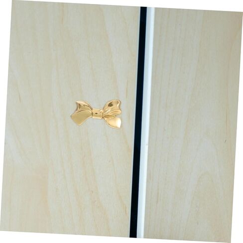 Gold Bow Drawer Pull Handles Decorative Brass Knobs for Dresser Wardrobe Cabinet and Boys and Girls Bedroom Multifunctional Quick Installation Aesthetic Home Decor in Saudi Arabia