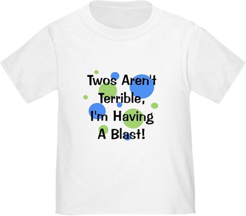 CafePress Twos aren't Terrible Toddler T Shirt Cute Toddler Graphic Tee, 100% Cotton in Kuwait