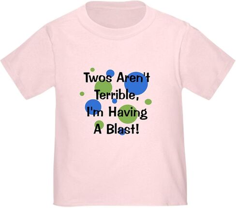CafePress Twos aren't Terrible Toddler T Shirt Cute Toddler Graphic Tee, 100% Cotton in Kuwait