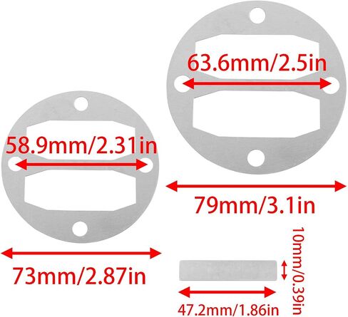 Air Compressor Gasket Kit Central Pneumatic Compressor Parts For Air Compressors 68740 69667 67501 (3.11inch) in Saudi Arabia