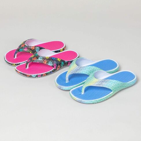 GreaterGood Pawsitively Comfy Flip Flops Lightweight Thong Sole Shock Absorbing Non Slip Pet Print Beach Pool Casual Gifts for Women in Saudi Arabia