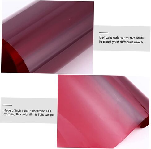 Angoily Professional Light Gels Set Red Tint Film for Photography Video Filmmaking in Saudi Arabia