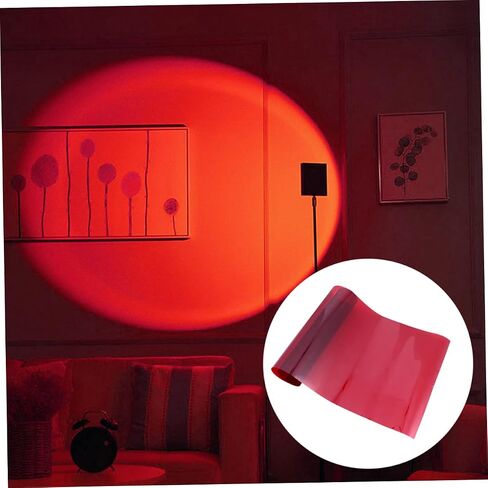 Angoily Professional Light Gels Set Red Tint Film for Photography Video Filmmaking in Saudi Arabia