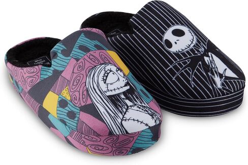 Disney Ladies Nightmare Before Christmas Slippers - Ladies Classic Jack Skellington Slip On House Slippers Slip On Slides Shoes in Saudi Arabia