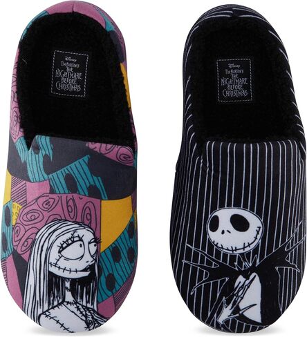 Disney Ladies Nightmare Before Christmas Slippers - Ladies Classic Jack Skellington Slip On House Slippers Slip On Slides Shoes in Saudi Arabia