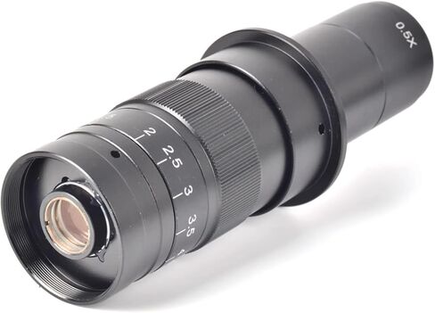 Microscope 120X 180X 300X Optical Lens Monocular Industrial Microscopes Digital CCD Camera Lens,Electron Microscope Accessories (180X) in Saudi Arabia