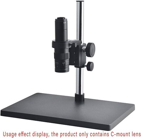 Microscope 120X 180X 300X Optical Lens Monocular Industrial Microscopes Digital CCD Camera Lens,Electron Microscope Accessories (180X) in Saudi Arabia