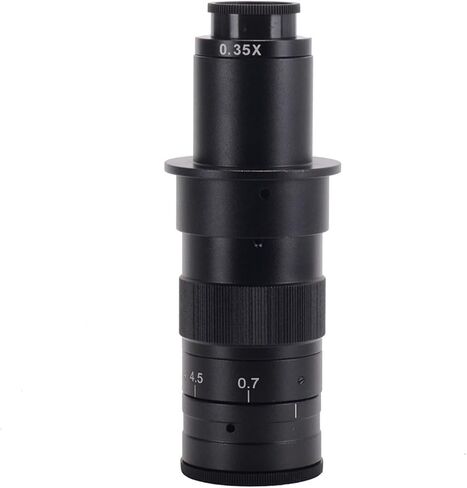 Microscope 120X 180X 300X Optical Lens Monocular Industrial Microscopes Digital CCD Camera Lens,Electron Microscope Accessories (180X) in Saudi Arabia