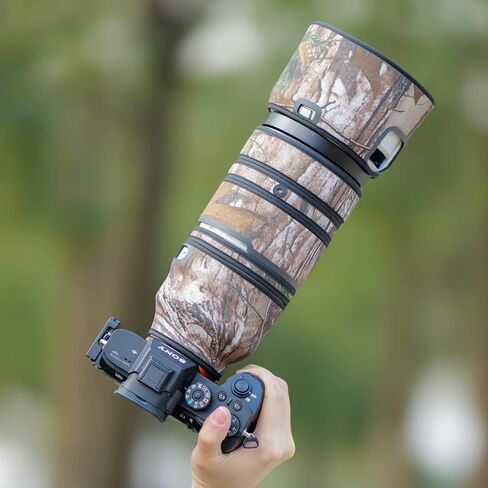 Waterproof Camera Lens Coat for Sony FE 100-400mm F4.5-5.6 GM OSS,Camera Camouflage Rain Covers Lens Protective Sleeve (Dry Grass Camouflage) in Kuwait