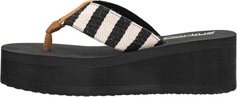 Corkys Footwear Women's Take A Dip Flip Flops - Featuring a Stylish V-Strap Design and a 2.5-Inch Platform, Blending Casual Elegance with Ultimate Comfort in Saudi Arabia