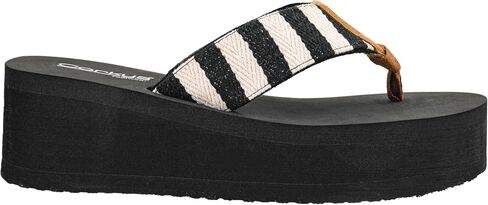Corkys Footwear Women's Take A Dip Flip Flops - Featuring a Stylish V-Strap Design and a 2.5-Inch Platform, Blending Casual Elegance with Ultimate Comfort in Saudi Arabia