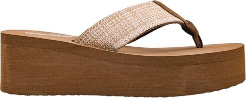 Corkys Footwear Women's Take a Dip Flops-يتميز بتصميم أنيقة على حزام V ومنصة 2.5 بوصة ، ومزج الأناقة غير الرسمية مع الراحة النهائية in Kuwait