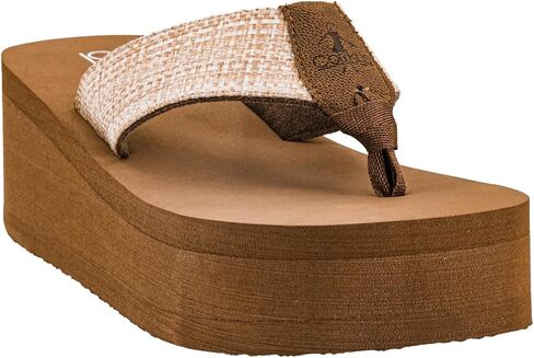 Corkys Footwear Women's Take a Dip Flops-يتميز بتصميم أنيقة على حزام V ومنصة 2.5 بوصة ، ومزج الأناقة غير الرسمية مع الراحة النهائية in Kuwait