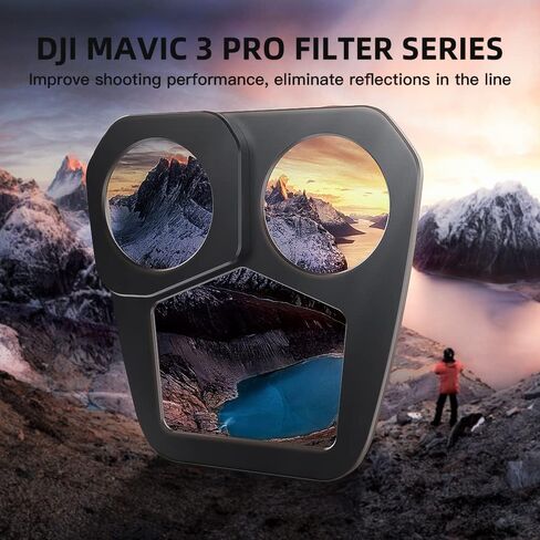 مجموعة مرشح/مرشح حماية العدسات ل DJI Mavic 3 Pro Drone ، مرشحات CPL ND-PL القابلة للتعديل (ND16) in Kuwait