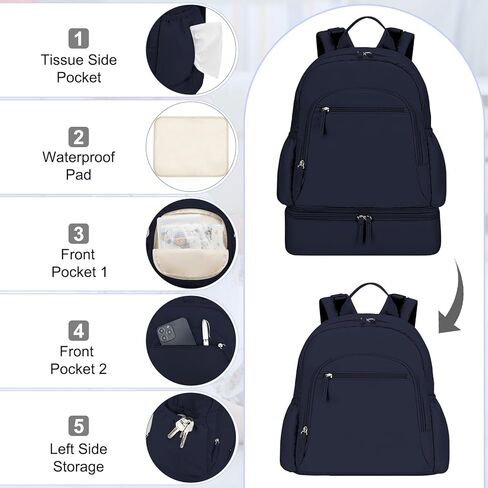 Breast Pump Backpack Fit for Spectra S1/S2 with Removable Cooler Compartment, Breast Pump Bag Fit Pump Accessories for Working & Nursing Moms, Breast Milk Cooler Bag for Travel and Family Use Black in Kuwait