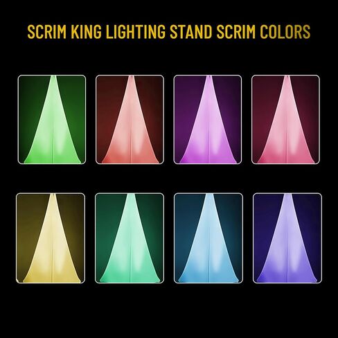 Tripod Lighting Stand Scrim with Open Back & Free Carry Bag for Event Lighting Outdoor, Concerts & Indoor Party Lights - Two-Sided, Heavy Duty, Flame Retardant & Wrinkle Free - White in Saudi Arabia