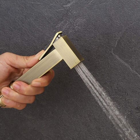 Handheld Bidet Sprayer for Toilet, Brass Bathroom Cloth Diaper Sprayer Set with Cold and Hot Water, Wall Mounted Green Bronze Toilet Bidet Sprayer Kit for Personal Hygiene,Type B(Type B) in Saudi Arabia