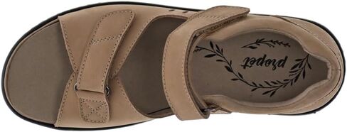 Propet Womens Gemma Pootbed Sandals عرضية غير رسمية - أسود in Kuwait