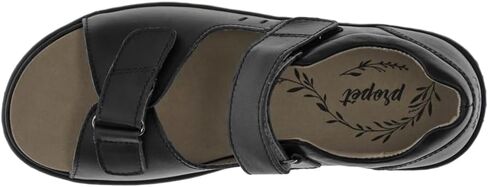 Propet Womens Gemma Footbed Casual Sandals Casual - Black in Saudi Arabia