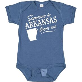 inktastic Someone in Arkansas Loves Me Baby Bodysuit