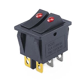 KCD3-201 6pin On/Off 31.5 * 26mm 15A 20A/125V/250V Twin cat Eye Ship Hull Switch