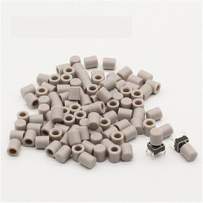 100pcs/lot Gray Cap Hat for 6 * 6mm G61 Tactile Push Button Switch Lid Cover