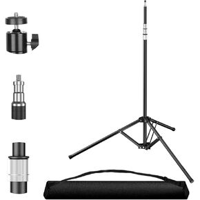 EMART Light Stand Photography 2.8-8.5ft/86-260cm Heavy Duty Light Stand Adjustable with Carrying Bag, Metal Knob Lock Design with 1/4'' Screw for Softbox, Studio, Reflector and Video, Max Load 22LB