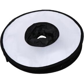 Ring Shape Diffuser Sock Foldable Strobe Light Cover Flash Opening Beam Angle Magnetic Design for Easy Use and Packing for Photography and Video