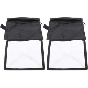 2PCS Foldable Diffuser Socks Soft Flash Light Cover Accessory for Photography Easy Installation with Hook and Loop Design Portable Reflector for Video Recording and Live Streaming