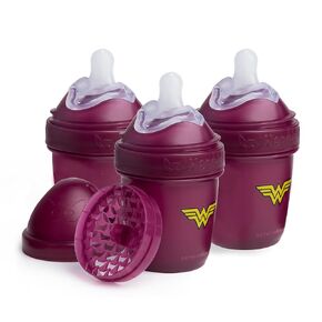 Batman DC Comics - Herobility Double Anti-Colic Baby Bottles – 8.5 fl oz/240ml – 3-Pack