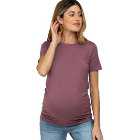 PinkBlush Basic Short Sleeve Maternity Top