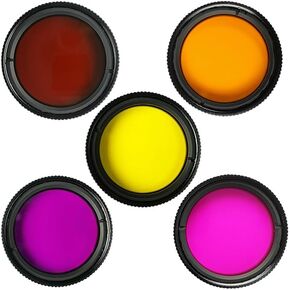 PVS14 Night Vision Eyepiece Filter Brown Purple Orange Eyepiece Lens Sacrificial Window Protector Cover Suitable for 30mm Lens (Color : Multi), JTSF9648