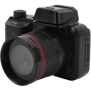 Digital Camera for Photography, 4X Zoom Photo Camera Mini Digital SLR Camera, 180 Degree Flip 2 Inch Screen Compact Camera for Children Adults Beginners Black
