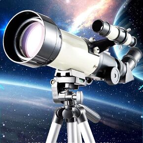 Refractor Telescope for Kids, Portable Telescopes with 20mm/10mm Eyepiece for Beginner,Scope Aperture 70mm, Elescope wit
