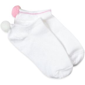 Jefferies Socks Pom Pom Cotton Low Cut Ankle Socks 2 Pack