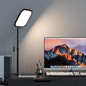 10 بوصة تكبير الإضاءة للكمبيوتر ، وضوء مؤتمر الفيديو LED على الشاشة ، وضوء حلقة المكتب مع حامل وحامل الهاتف لمكالمة الفيديو ، وكاميرا الويب ، والمكتب المنزلي ، والبودكاست ، والاجتماع عبر الإنترنت ، والبث المباشر