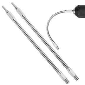2 Pack Flexible Drill Bits Extension, 11.8 inch Hex Screwdriver Extension 1/4" Hex Shank, Bendable Drill Bit Extension for Home Repairs DIY Enthusiasts