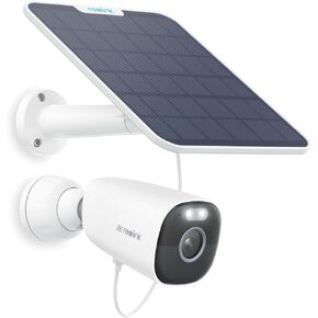 Reolink 4K/8MP Solar Security Camera Wireless Outdoor, Color Night Vision Outside Home Surveillance, 2.4/5GHz WiFi, Solar/Battery Powered, Human/Car/Animal Detection, No Extra Fee, Argus Eco Ultra Kit