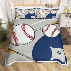 jejeloiu Basketball Bedding Set Toddler Kids Basketball Court Comforter Cover Set for Boys Girls Teens Gaming Sports Duvet Cover Breathable Sports Theme Black Bedspread Cover （No Comforter
