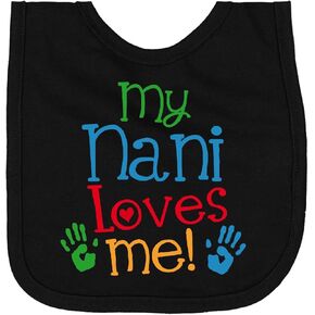 inktastic My Nani Grandma Loves Me Newborn Bib