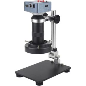 Full HD 4K 60FPS Ultra HD 1080P Compatible HDMI USB Digital Video Microscope Camera 4K Output 1/2" Sensor 130X C-Mount Lens