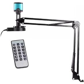HDMI Digital Microscope, 150X Soldering Microscope with Flexible Arm, 4K 16MP Ultra HD Camera - Supports Video Recording, with LED Ring Light, Remote Control