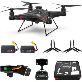 Best Fishing Drone with Bait Release 3KG Payload, Triblade FPV Drone 33mins Auto Return Waterproof Drones with Camera for Adults 4K