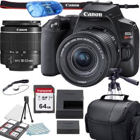 Canon EOS Rebel SL3 DSLR Camera with EF-S 18-55mm f/4-5.6 is STM Lens + Accessory Bundle (Renewed)
